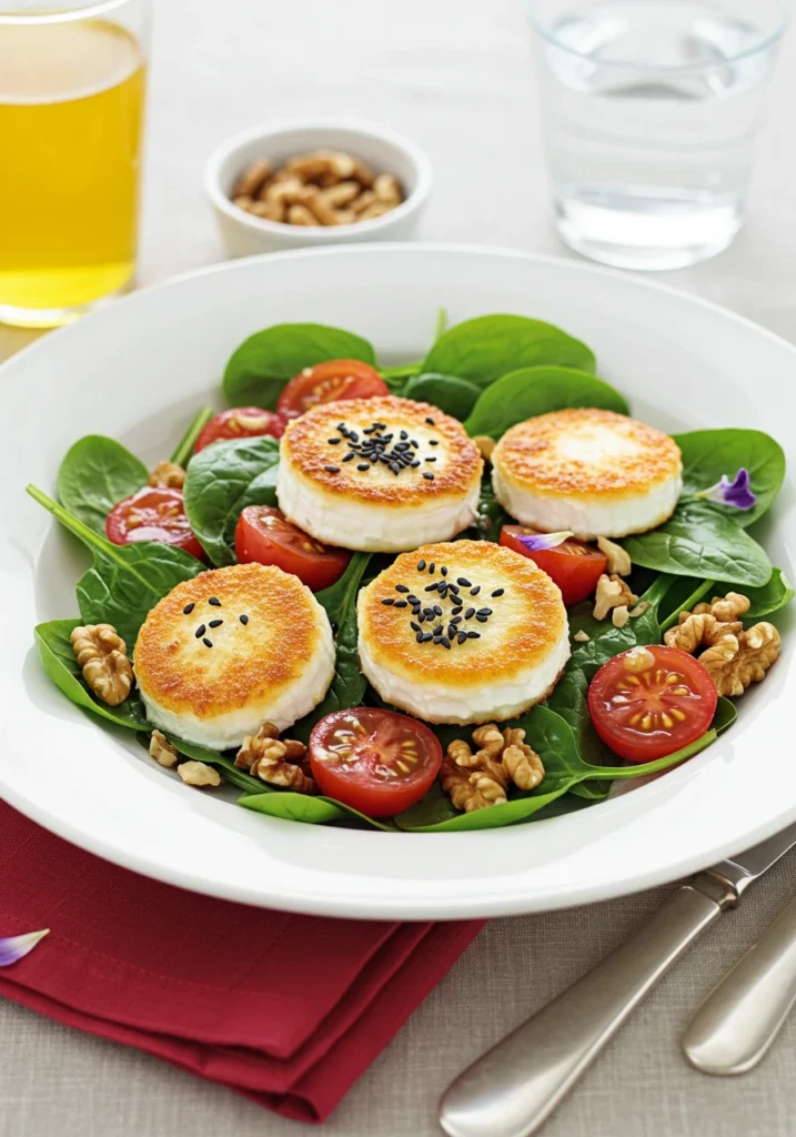 chevre chaud salade