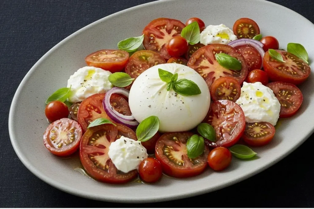 salade burrata recette
