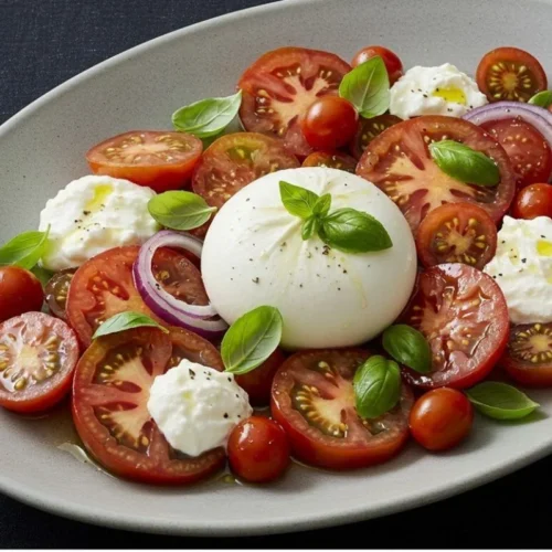 Salade tomates et burrata