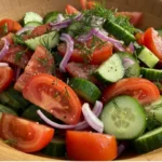 salade concombre tomate
