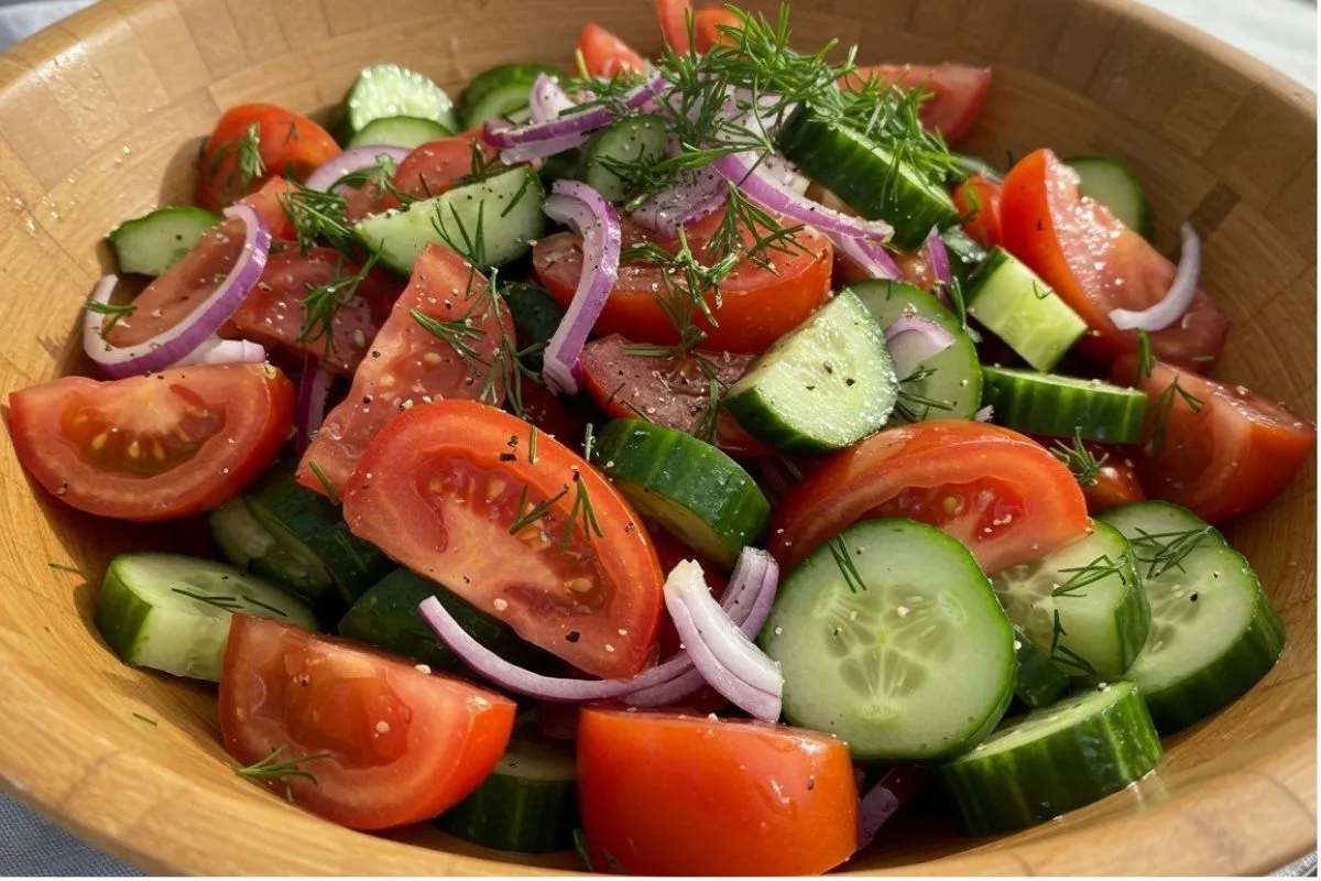 salade concombre tomate