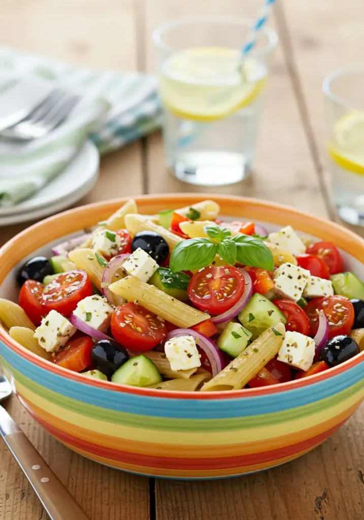 salade de pâtes grecque Ricardo